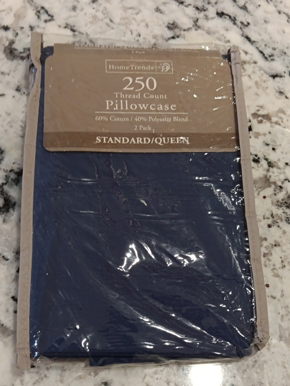 Home Trends Dark Iris Color Pillowcase - Standard/Queen (2 Pack)
